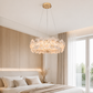 HDC 800mm Luxury Floral Crystal Ring Chandelier  for Living Room, Dining Area, Bedroom & Lobby