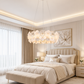 HDC 800mm Luxury Floral Crystal Ring Chandelier  for Living Room, Dining Area, Bedroom & Lobby