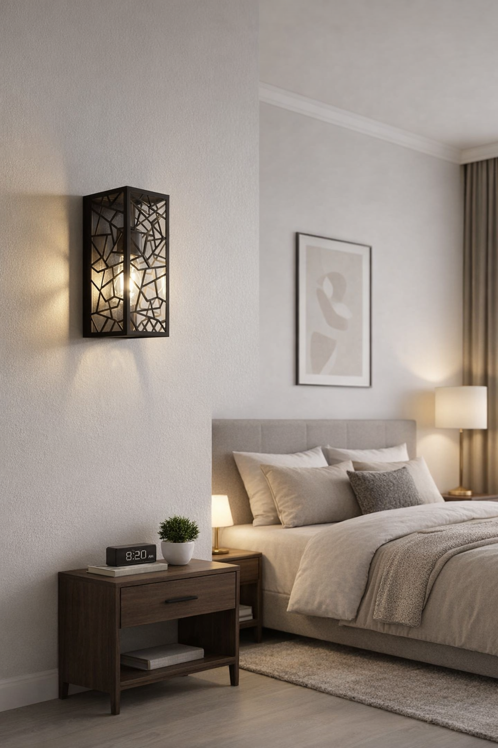 HDC Premium Black Geometric Wall Light for Modern Interiors