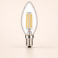 HDC Premium LED Candle Filament Bulb 4W Warm White E14 Decorative Light - Pack of 2