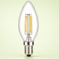 HDC Premium LED Candle Filament Bulb 4W Warm White E14 Decorative Light - Pack of 2