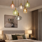 HDC Premium Multicolor Glass Chandelier for Dining & Living Spaces
