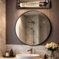 HDC Modern Black & Copper Luxury Bubble Glass Mirror Light