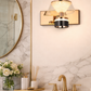 HDC Premium Crystal Glass LED Mirror Light with Gold Finish