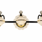 HDC 3 Light Luxury Triple Globe Mirror Light for Bathroom, Vanity Areas