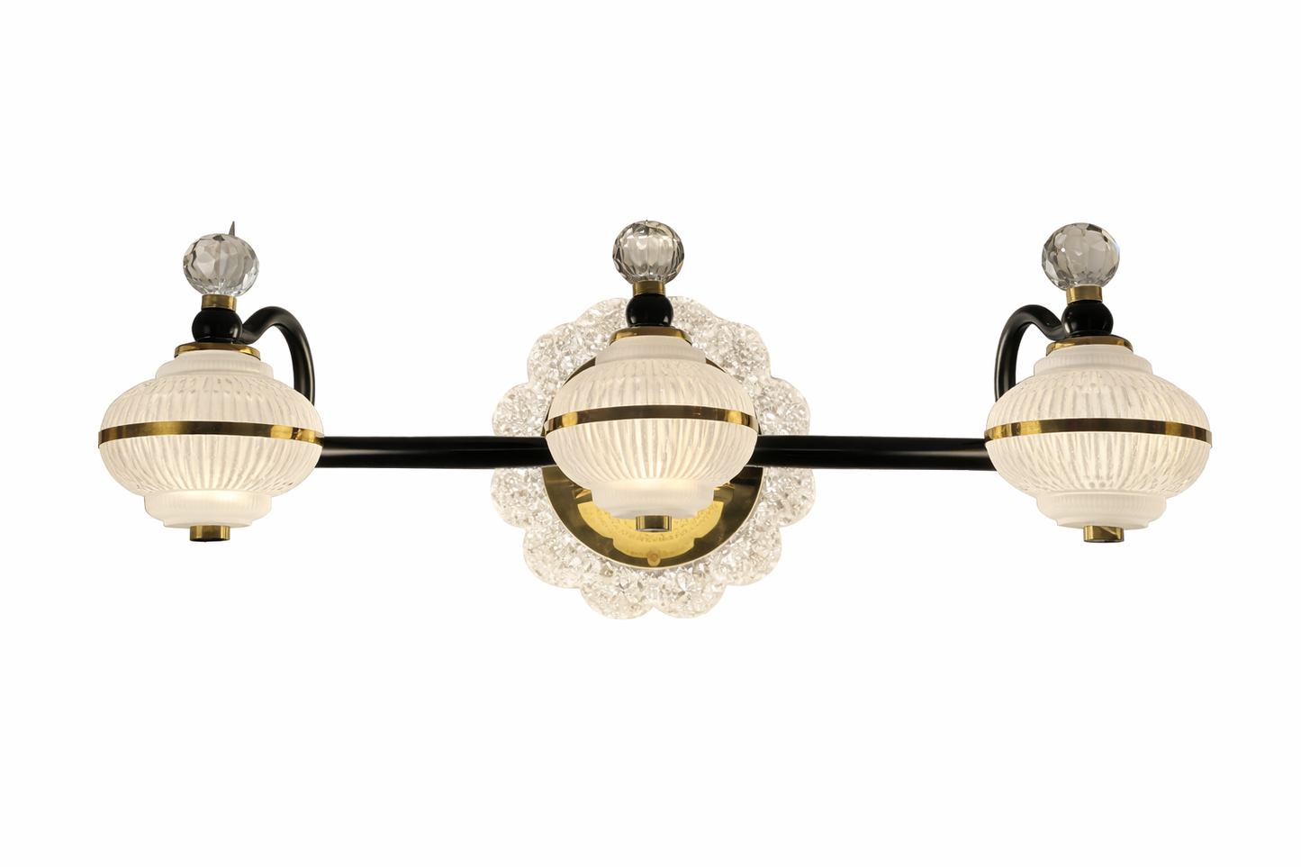 HDC 3 Light Luxury Triple Globe Mirror Light for Bathroom, Vanity Areas