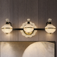 HDC 3 Light Luxury Triple Globe Mirror Light for Bathroom, Vanity Areas