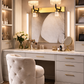 HDC Premium Black & Rose Gold Dual Crystal Vanity Mirror Light