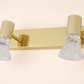 HDC Premium Gold 6/9 Watt Mirror Light with Adjustable Spot Heads for Bathroom Vanity & Dressing Area