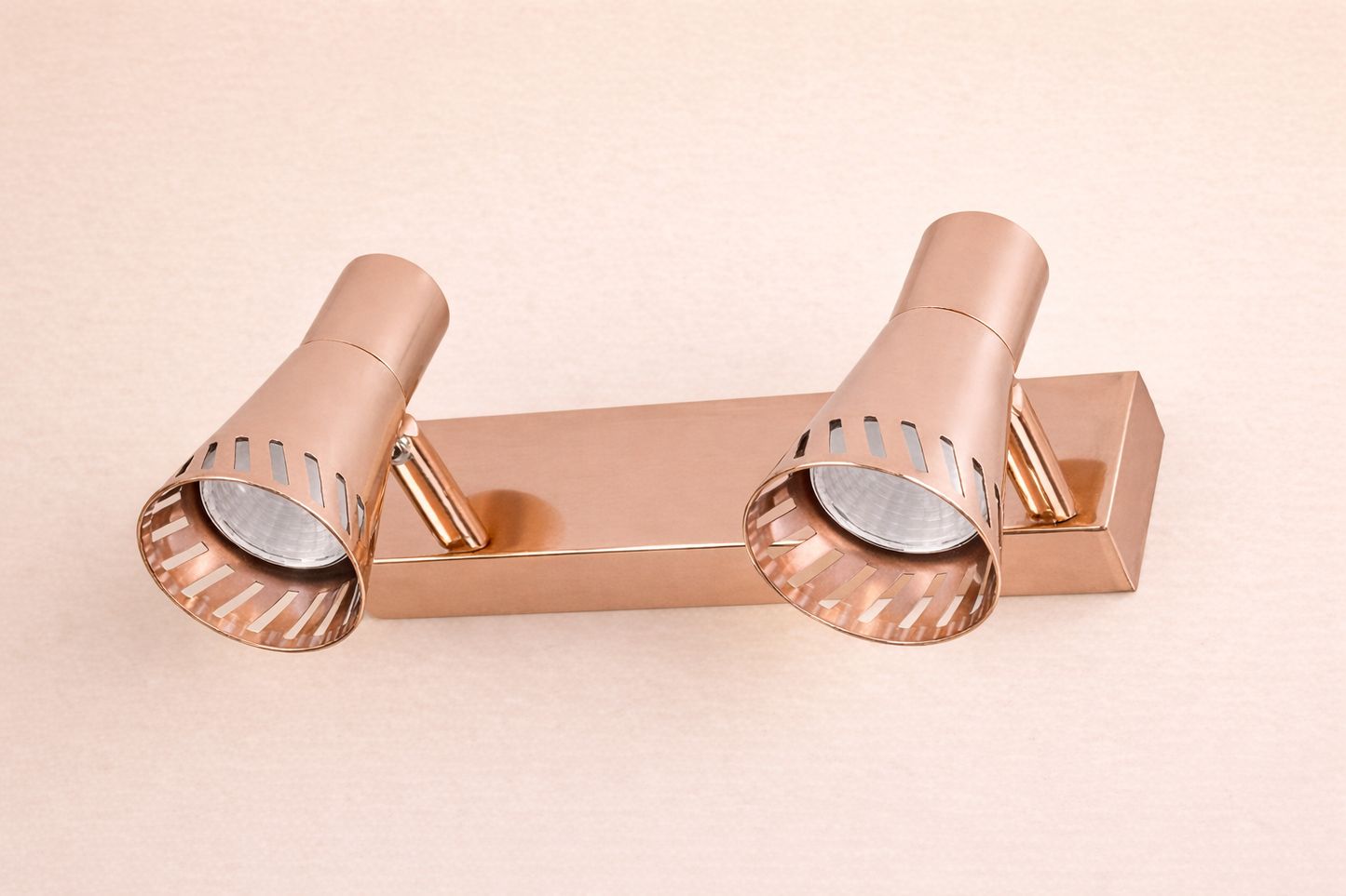 HDC 18/12/6 Watt Premium Rose Gold Finish Adjustable Mirror Light for Bathroom, Vanity