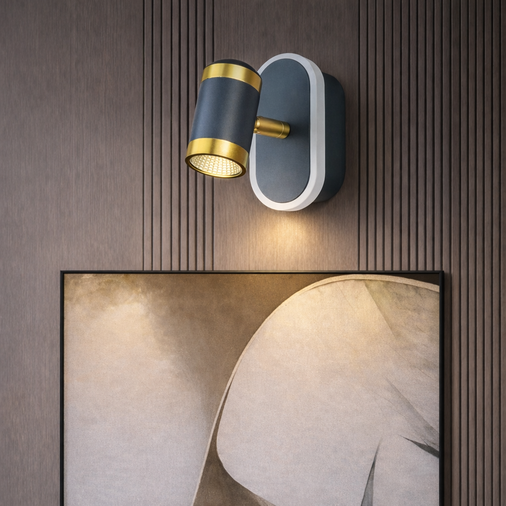 HDC 17/12/7 Watt Premium Dual-Tone Adjustable Mirror Light for Bathroom, Vanity Areas
