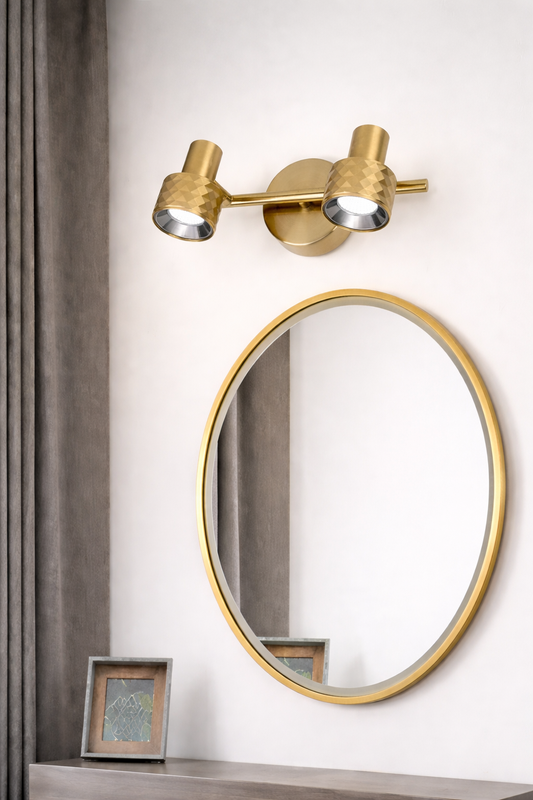 HDC Gold 6/12 Watt Premium Dual Head Adjustable Mirror Light for Modern Vanity & Washroom Spaces (Copy)