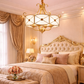 Hdc Minimalist European Creative All Copper Study Bedroom Restaurant Ceiling Light