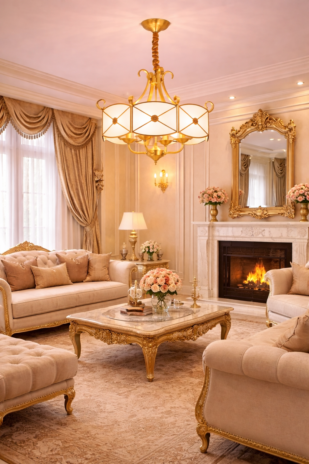 Hdc Minimalist European Creative All Copper Study Bedroom Restaurant Ceiling Light