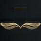 Hdc LED Wings Chandeliers Creative Restaurant Pendant Lamp Adjustable Height Black Gold Hanging Lamp