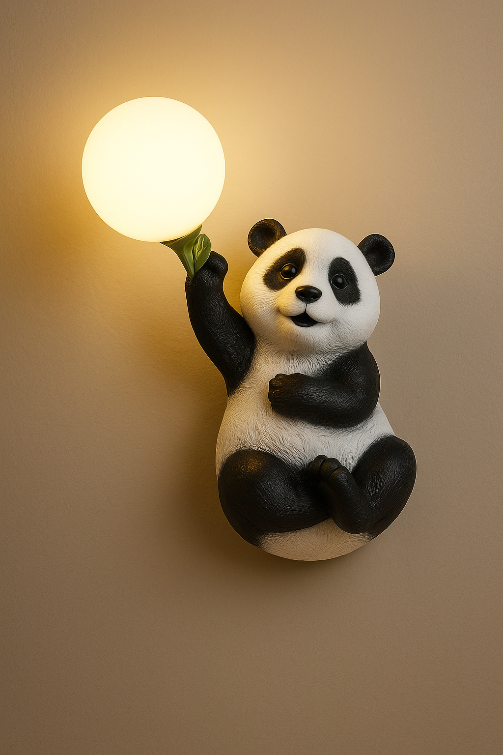 Hdc Kids’ Panda Wall Lamp Cute Animal Night Light Wall Sconce for Childrens Room Bedroom Nursery Kids Lights