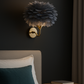 Hdc Modern Luxury Feather Wall Light For Living Room, Bedroom