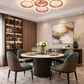 HDC RGD Finish 5+1 Ring Crystal LED Ceiling Chandelier Light for Living Room