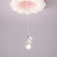 HDC Cloud Teddy Kids Soft Pink & White Chandelier Ceiling Light for Bedroom & Nursery