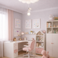 HDC Cloud Teddy Kids Soft Pink & White Chandelier Ceiling Light for Bedroom & Nursery