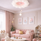 HDC Cloud Teddy Kids Soft Pink & White Chandelier Ceiling Light for Bedroom & Nursery