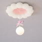 HDC Cloud Unicorn Soft Pink & White Chandelier Ceiling Light for Bedroom & Nursery