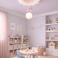 HDC Cloud Unicorn Soft Pink & White Chandelier Ceiling Light for Bedroom & Nursery