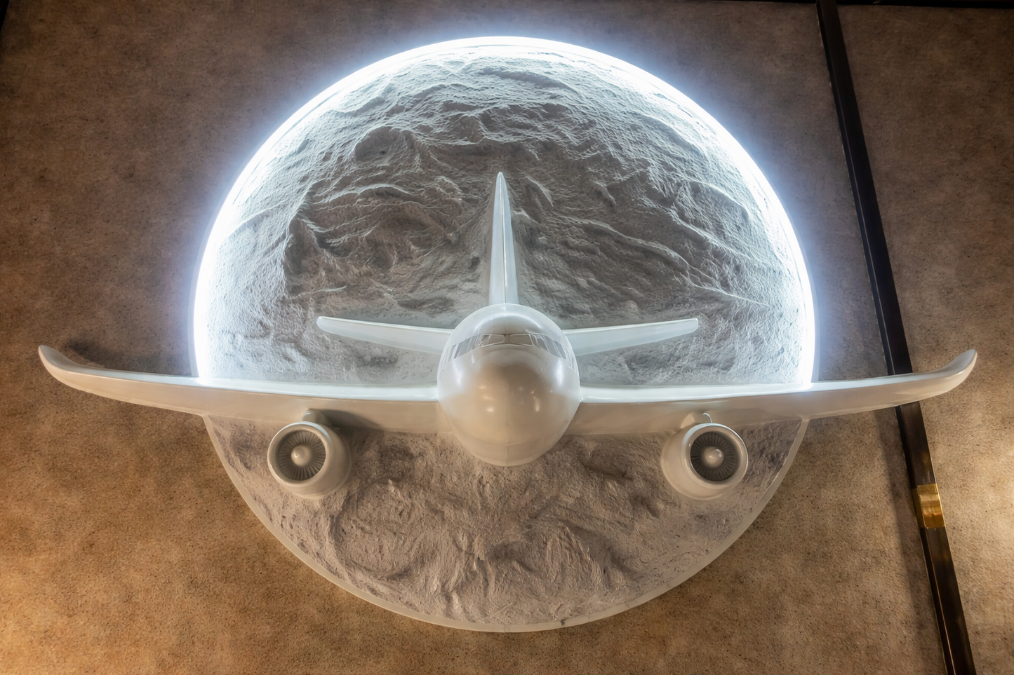 HDC Decorative Moon & Airplane Wall Light for Kids Playroom, Bedroom