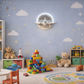 HDC Decorative Moon & Airplane Wall Light for Kids Playroom, Bedroom