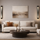 HDC Luxury Black LED Wall Light for Bedroom, Living Room & Hotel Décor