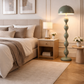 HDC Luxury Modern Designer Floor Lamp with Sculpted Body for Living Room & Bedroom