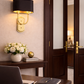 HDC Luxury Black & Gold Wall Light for Bedroom, Living Room & Hotel Décor