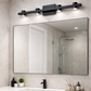 HDC Luxury Black LED Mirror Wall Light for Bathroom & Dressing Area