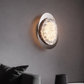 HDC Luxury Modern Oval Pearl Black LED Wall Light with Textured Resin Diffuser for Living Room, Bedroom & Hallway
