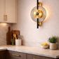 HDC Modern Smoke Glass Decorative Wall Lamp for Living Room, Bedroom & Hallway