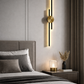 HDC Modern Gold & Black Vertical Strip LED Wall Light for Living Room, Bedroom & Office