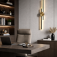 HDC Modern Gold & Black Vertical Strip LED Wall Light for Living Room, Bedroom & Office