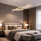 HDC Modern Wave Gold LED Chandelier Light for Dining & Living Spaces