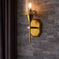 HDC Modern Gold Glass Wall Light for Living Room, Bedroom & Hall