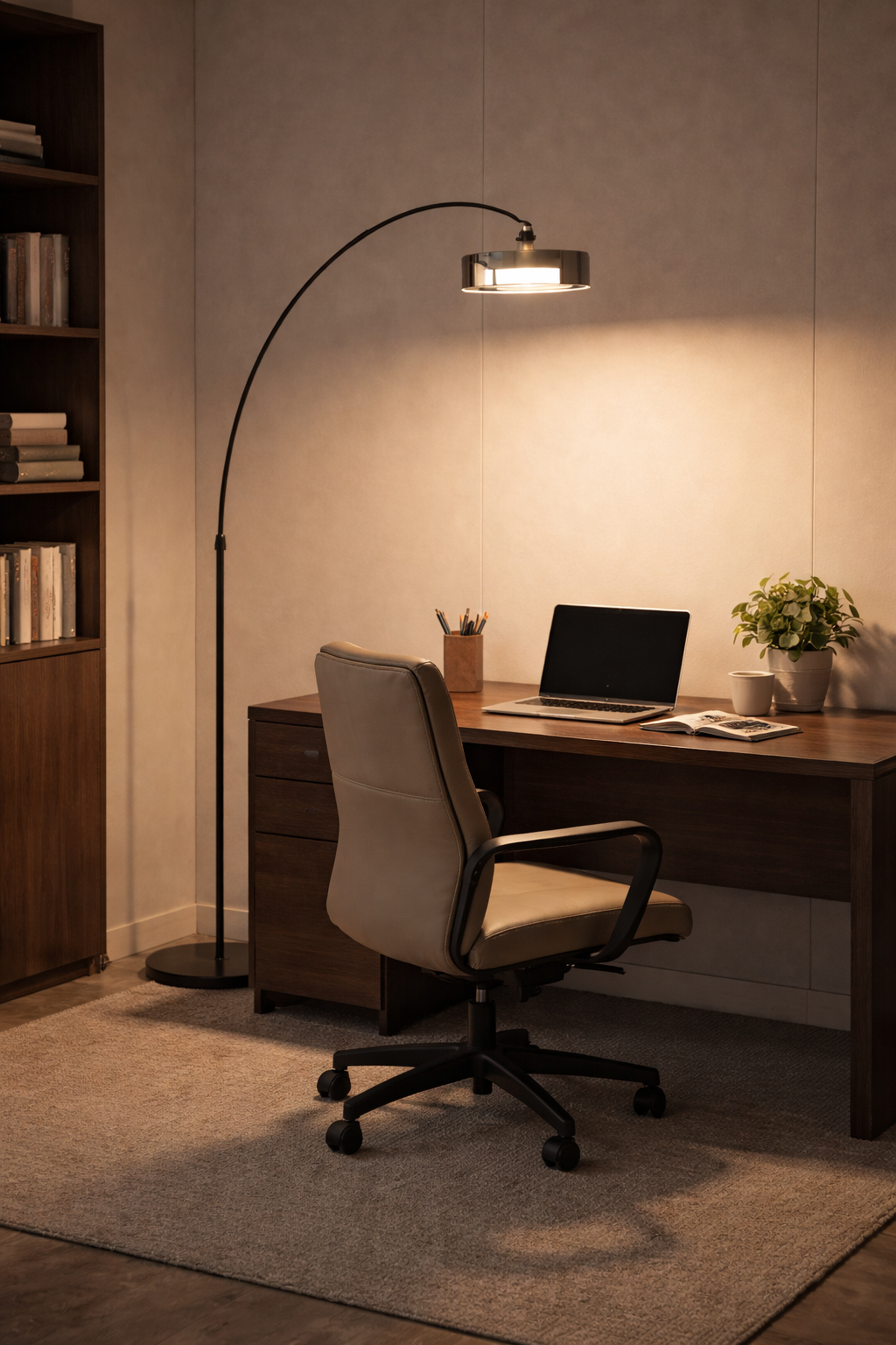 HDC Luxury Modern Arc Floor Lamp for Living Room