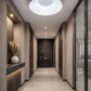 HDC Modern Black Texture LED Ceiling Light for Bedroom, Living Room & Hall