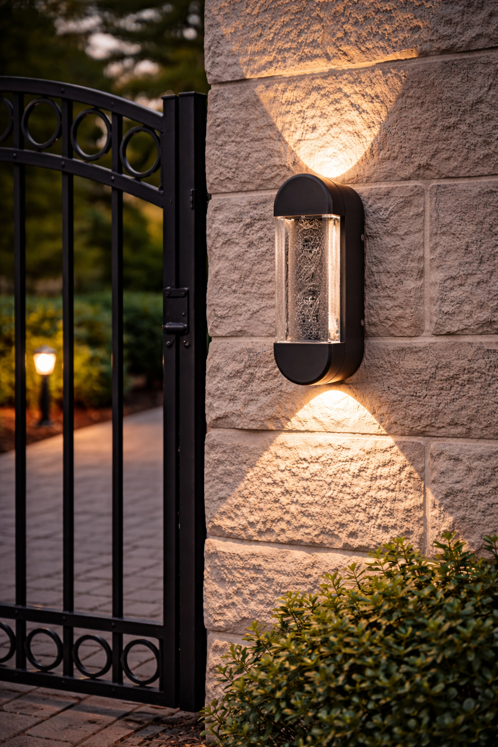 HDC 8W Modern Outdoor LED Wall Light for Exterior Walls with Warm White Glow