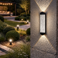 HDC 12W Modern Outdoor LED Wall Light for Exterior Walls with Warm White Glow
