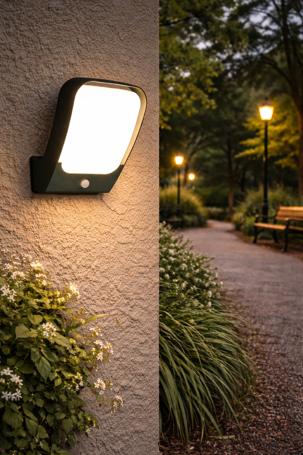 HDC 24w Modern Outdoor LED Wall Light for Gate, Garden & Exterior Walls