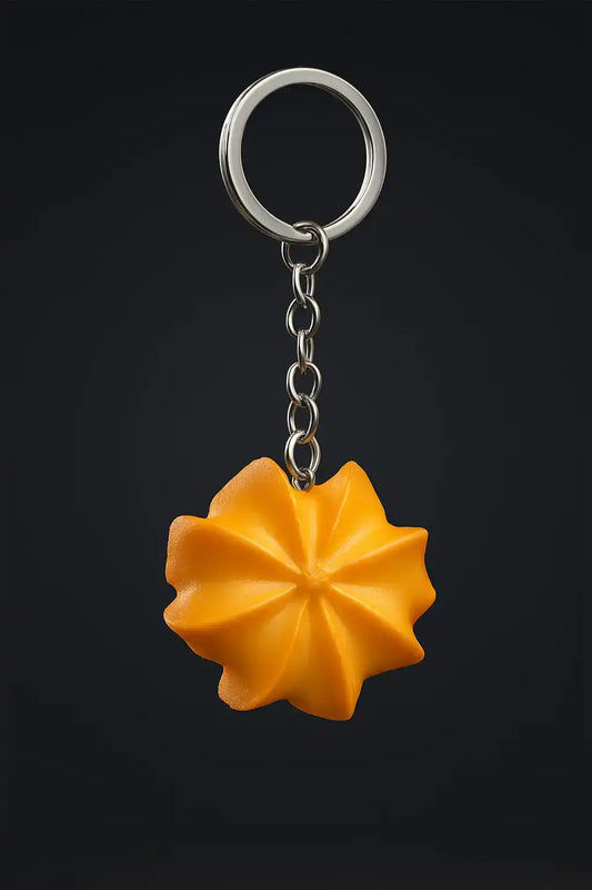 HDC Flower Cookie Keyring | Cute & Realistic Food Keychain - HDC Lights