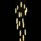 HDC Luxury 18-Light LED Double Height Chandelier for Double Height Living Room, Staircase Void