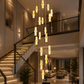 HDC Luxury 18-Light LED Double Height Chandelier for Double Height Living Room, Staircase Void
