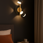 Hdc Modern Dual Spotlight Wall Lamp | Sleek Black & Gold Accent Wall Light