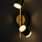 Hdc Modern Dual Spotlight Wall Lamp | Sleek Black & Gold Accent Wall Light