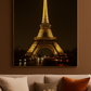 Hdc Modern Eiffel Tower Nightscape Canvas Wall Art Crystal Painting Paris City Lights Wall Art